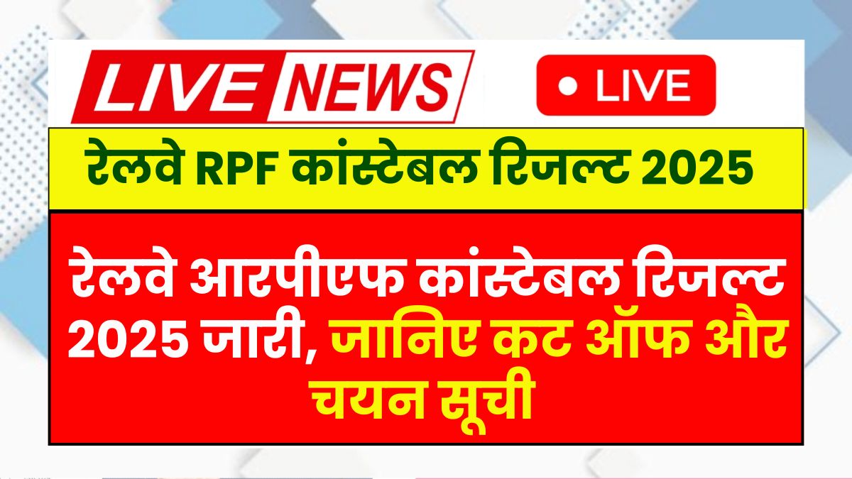 RPF Constable Result 2025
